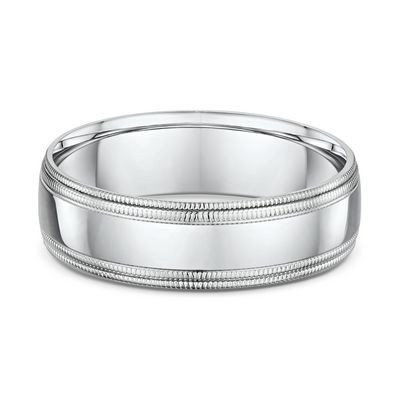 Plat. 950 Dora Ring 1888-294A13-177189 5.5mm Width 4.5 Ring Size