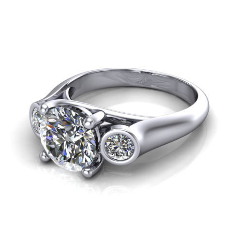 Elegant Three-Stone Ring | Rory | Wedding Bands & Co