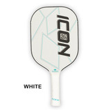 Diadem Icon Graphite Pickleball Paddle, poly-core and carbon fiber face. Available in Black, White, and Miami Vice colors.