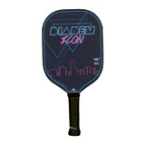 Diadem Icon Graphite Pickleball Paddle, poly-core and carbon fiber face. Available in Black, White, and Miami Vice colors.