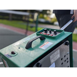 The Pickleball Tutor will be your favorite practice partner.  Battery or AC powered models, 125-ball capacity will provide hours of drills. Choose from oscillating or non-oscillating models.