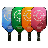 The Poach Infinity SX Composite Paddle by Engage is available in blue, green, orange and pink colors, as well as two weight ranges.