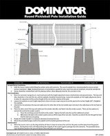 Dominator Pickleball Posts with Net and Sleeves Instructions