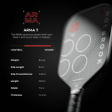 Holbrook ARMA T 14mm Pickleball Paddle