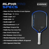 Engage Pursuit Alpha Pro 14mm Pickleball Paddle