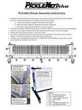 Picklenet Deluxe features heavier frame and wheels to easily move net. Includes frame, net and storage bag with wheels