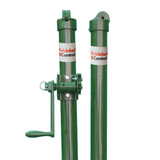 PickleballCentral Standard Pickleball Posts for permanent court installation featuring the PickleballCentral logo. Includes 24 inch tall PVC sleeves