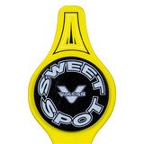 Black and yellow Vulcan V100 Training paddle with sweet spot training marker and Vulcan logo