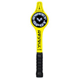 Black and yellow Vulcan V100 Training paddle with sweet spot training marker and Vulcan logo