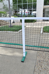 PickleNet Portable Pickleball Net System-New and improved design-Oval posts and improved net support rod. Includes carrying bag.