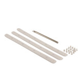 Diadem Icon V2 Paddle Edge Guard Kit including three rubber bumpers, 16 pins, and installation tool. Available in 7 colors.