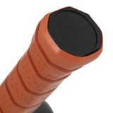 Selkirk SLK Halo XL Pickleball Paddle featuring a black carbon fiber face and 5.75 inch long handle with faux leather grip