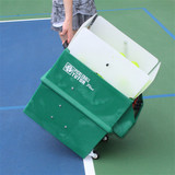 The Pickleball Tutor Plus can deliver balls with spin and a rapid-fire rate of one ball per second.
