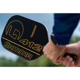 GAMMA 412 Composite paddle features the GAMMA logo and "412" in gold font that pops against a black background