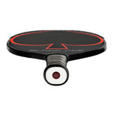 ProKennex Kinetic Black Ace Ovation Middleweight Paddle featuring a toray carbon face, polypro honeycomb core, and small grip