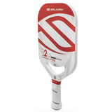 The Selkirk VANGUARD Power Air S2 Paddle is available in white, red or black accent color options and one weight. Features Air Dynamic Throat and Selkirk logo and model name across the paddle face.