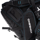 The OneShot Pro Pickleball Bacpack 2.0 offers multiple compartments, including a ventilated compartment for clothing or shoes.