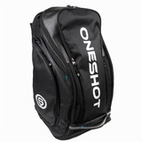 The OneShot Pro Pickleball Bacpack 2.0 offers multiple compartments, including a ventilated compartment for clothing or shoes.