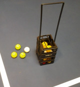 Ballport Ball Pick Up, modified for use with pickleballs, use as a pick-up tool or a stand.