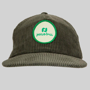 Heritage Pickle-ball Circle Patch Vintage Corduroy Hat