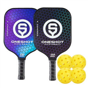 Oneshot X 2-Paddle Bundle - includes two paddles and 4 outdoor balls