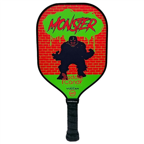 Paddle Candy Monster Paddle featuring a spooky shadow looming in front of a striking background with "Monster" name at the top.