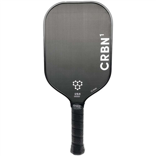 CRBN-1 Carbon Fiber Middleweight Paddle offering an all-black design and high quality textured T700 carbon fiber face for improved control