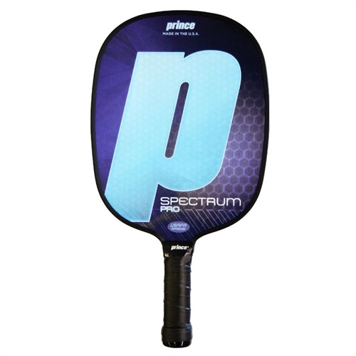 Spectrum Pro Composite Paddle by Prince, choose from two grips, two weights and four colors.