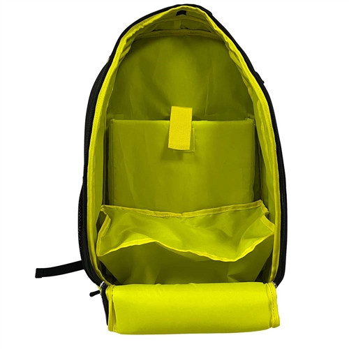 The JOOLA Vision II Backpack is constructed of polyester with durable outside and sleek interior. It features the JOOLA logo and laptop pouch; available in Black, Blue, or Petrol/Teal.