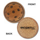 Birch wood pickleball drink coasters come 6 in a set, and are laser engraved with a pair of crossed paddles and a pickleball or a pickleball design, with a cork backing.