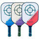 The Encore EX Paddle by Engage Pickleball is offered in blue, purple, and red color options, as well as two weight options per color.