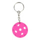 Pickleball Keychain is a brightly colored PVC pickleball with chain and key ring.