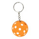 Pickleball Keychain is a brightly colored PVC pickleball with chain and key ring.