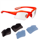Eagle Eyewear includes 3 colors of replacement lenses in clear, blue and smoke tint.
