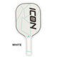 Diadem Icon Graphite Pickleball Paddle, poly-core and carbon fiber face. Available in Black, White, and Miami Vice colors.