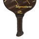 The ProXR Signature Graphite Pickleball Paddle features a gold and black graphic design, and the unique XR-23 angled handle cap design. Available in 3 weight options ranging from 8.2 ounces all the way up to 9.6 ounces.