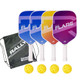 Rally Flare 4 Paddle bundle with balls and a drawstring bag