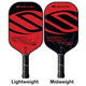 VANGUARD Hybrid 2.0 Invikta Paddle in Blue Note or Crimson Black color options, available in lightweight.