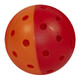 GAMMA Two-Tone Pickleball Outdoor Training Ball is a red/orange ball with 2-piece molded construction and 40 precision molded holes.