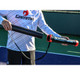 GAMMA Pickleball Ball Tube is a collapsible ball retrieval tube that when expanded stores 12 pickleballs. Black, red, and white with the GAMMA logo on the side.