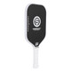 Oneshot Katanashot Carbon Fiber Pickleball Paddle featuring a black paddle background and white Oneshot logo and the Katanashot name down the side. White perforated grip