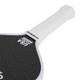 Oneshot Katanashot Carbon Fiber Pickleball Paddle featuring a black paddle background and white Oneshot logo and the Katanashot name down the side. White perforated grip