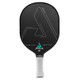 The Radius CGS 16 Graphite Paddle from JOOLA has a table-tennis inspired shape and is available in black with long-lasting Carbon-Flex5 textured surface, featuring the JOOLA brand logo prominently on the face.