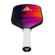 The Ben Johns Hyperion CAS 13.5 Graphite Pickleball Paddle from JOOLA has a Carbon Abrasion surface which features an abstract design with pink, purple and orange and the JOOLA logo on the front.