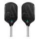 The Ben Johns Hyperion CFS 16 Graphite Pickleball Paddle from JOOLA features a unique Carbon Abrasion Surface in black, with the outline of the JOOLA logo and Ben Johns' signature printed on the face.