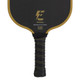 Electrum Pro II Graphite Pickleball Paddle, polymer core and raw carbon fiber face . Wide, textured surface and medium weight. Available in black.