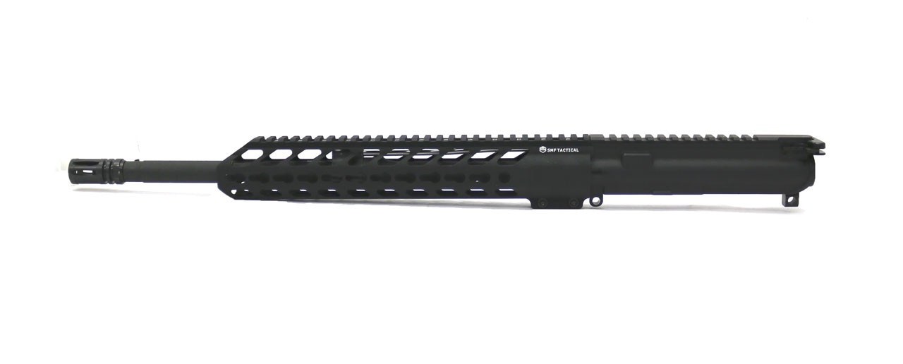 AR-15 Complete Upper Assembly, 16" Parkerized M4 Barrel, 1:8 Twist, Carbine Length Gas System, 12" SMF Tactical KeyMod Rail  