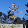 Skull with Bandana and Swords Weather vane