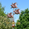 Copper Flying Pigs Weather vane