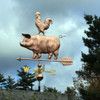 pig weathervane farm decor
